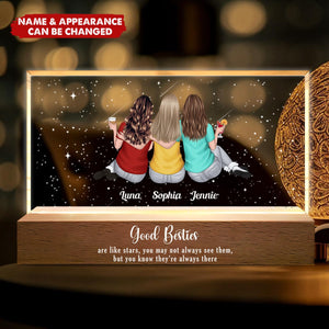 Good Friends Are Like Stars - Personalized LED Night Light