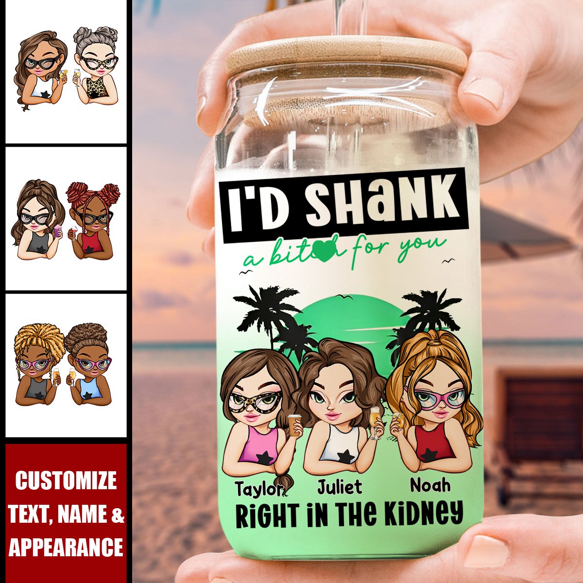 Warning The Girls Are Drinking Again Y2K Style - Personalized Clear Glass Cup