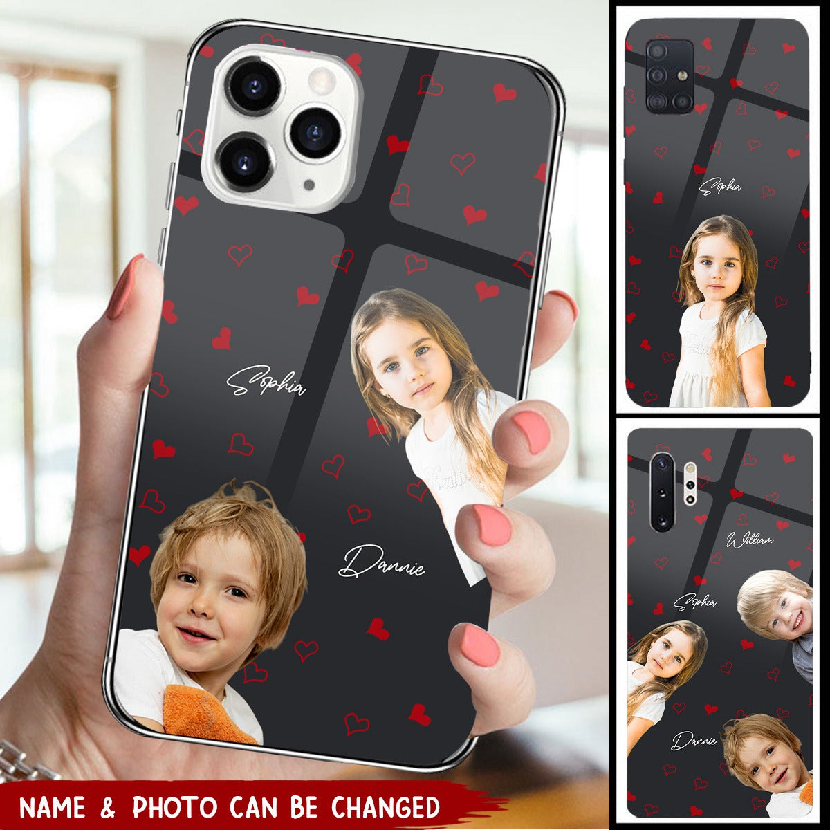 Custom Photo Love You So Much - Family Personalized Custom Clear Phone Case - Gift For Mom, Grandma