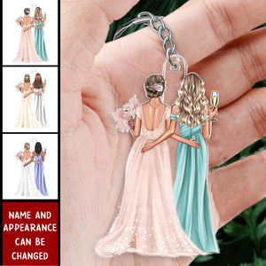 Thank You For Being My Bridesmaid - Personalized Keychain