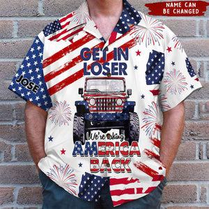 We're Taking America Back - Personalized Hawaiian Shirt