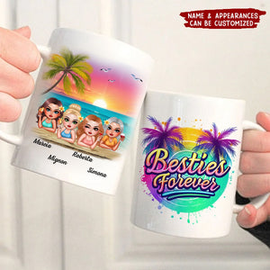 Summer Happy Besties Forever - Personalized Mug