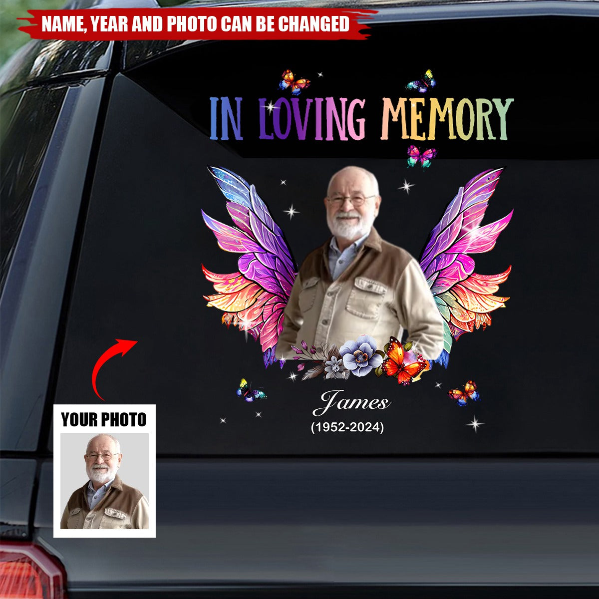 In Loving Memory - Personalized Memorial Decal