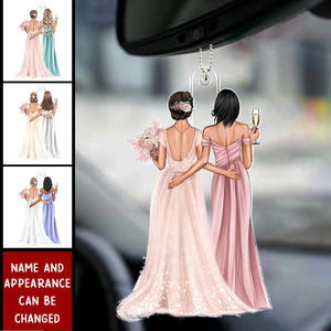 Thank You For Being My Bridesmaid - Personalized Car Ornament