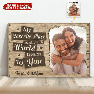 I Love To Stay Next To You - Personalized Horizontal Poster