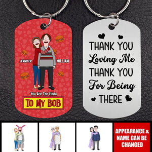 Personalized Gifts For Couple Stainless Steel Keychain