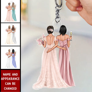 Thank You For Being My Bridesmaid - Personalized Keychain