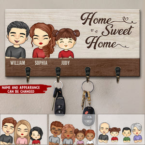 Our Life Our Sweet Home - Family Personalized Key Hanger, Key Holder