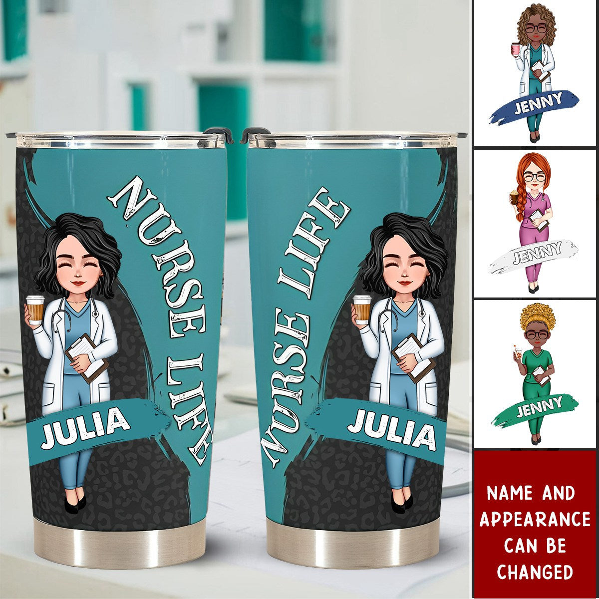 The Nurse Life - Personalized Tumbler Cup