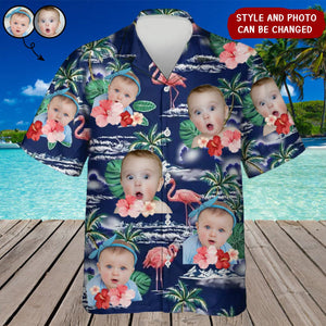 Custom Photo I'm Ready To Go To The Beach - Personalized Custom Unisex Tropical Hawaiian Aloha Shirt - Summer Vacation Gift, Gift For Family, Pet Owners, Pet Lovers