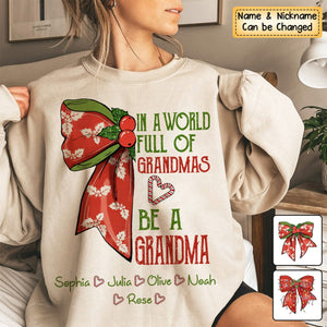 In A World Full Of Grandmas Be A Mimi Personalized Sweatshirt