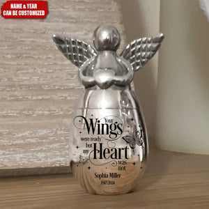 Your Wings Were Ready But My Heart Was Not -Personalized Mini Angel Keepsake Urn for Ashes