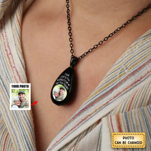 Custom Photo I Will Carry You Memorial - Personalized Keepsake Necklace