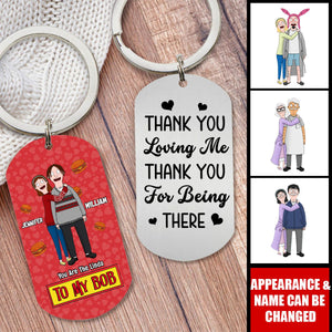 Personalized Gifts For Couple Stainless Steel Keychain