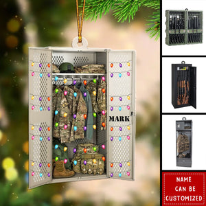 Military Equipment Rack Collection Shape Personalized Ornament, Gifts For Soldiers Veterans