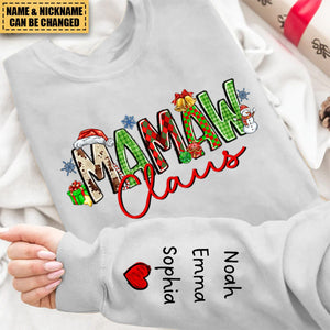 Personalized Nana Claus Sweatshirt Christmas Gift For Grandmas