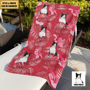 Cutsom Photo For Pet Kids Personalized Beach Towel