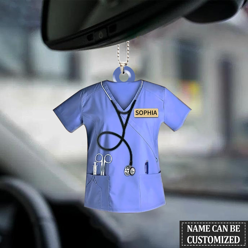 Personalized Nurse Scrubs - Gift for nurse Acrylic  Ornament