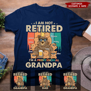 I'm A Professional Grandpa Dad Bear Personalized T-shirt