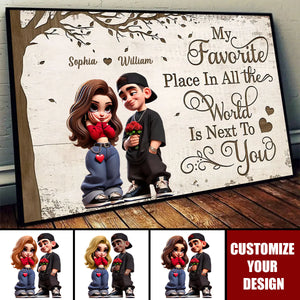 Y2K Couple Personalized Poster - Valentine's Day Gift For Couple