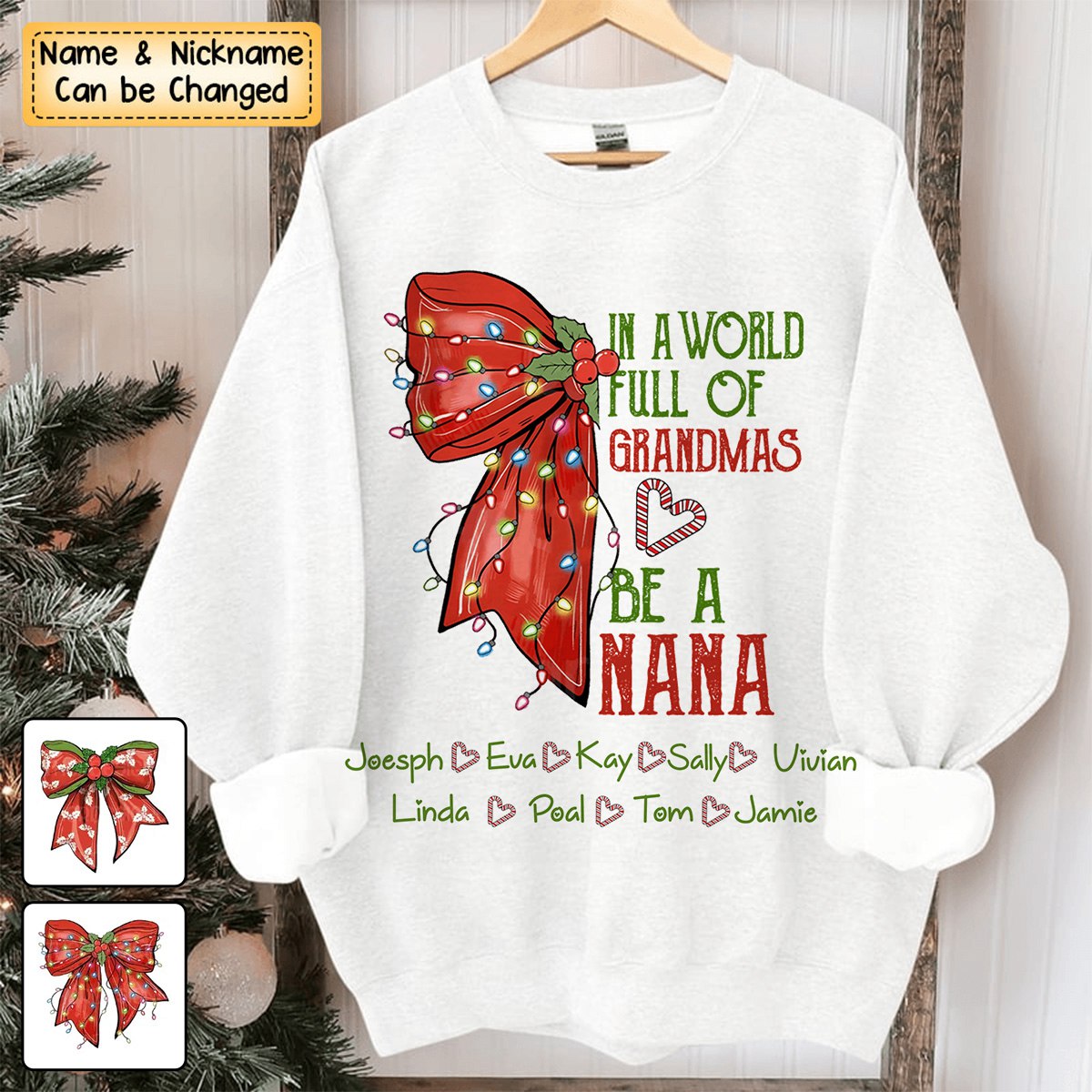 In A World Full Of Grandmas Be A Mimi Personalized Sweatshirt