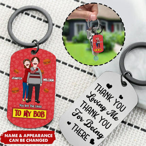 Personalized Gifts For Couple Stainless Steel Keychain