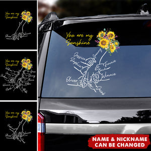 You Are My Sunshine Personalized Decal, Gifts For Mom Grandma