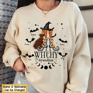 Witchy Mama Grandma - Personalized Witch Sweatshirt