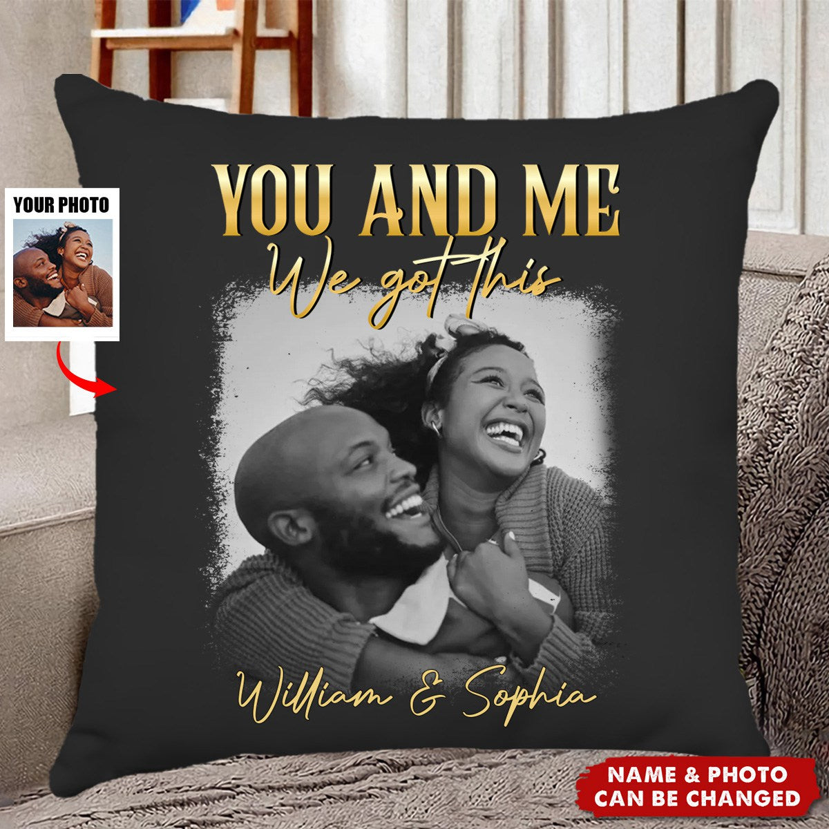 You & Me We Got This Vintage 90s - Personalized Custom Pillow