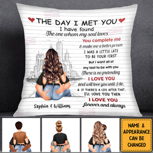 I Love You Forever And Always - Personalized Pillow