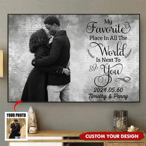 My Favorite Place - Personalized Couple Poster