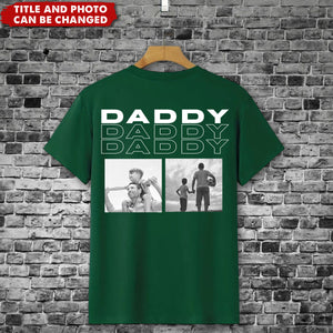 Father - Custom Photo - Personalized T-Shirt