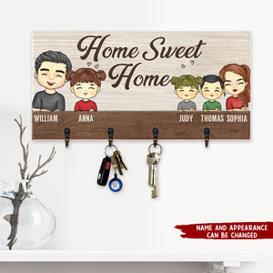 Our Life Our Sweet Home - Family Personalized Key Hanger, Key Holder