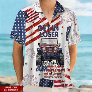 We're Taking America Back - Personalized Hawaiian Shirt