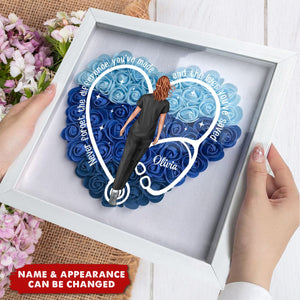 Never Forget The Difference You've Made - Personalized Flower Shadow Box