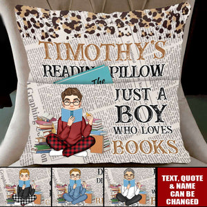 Just One More Chapter - Personalized Pocket Pillow, For Him - Personalized Pocket Pillow