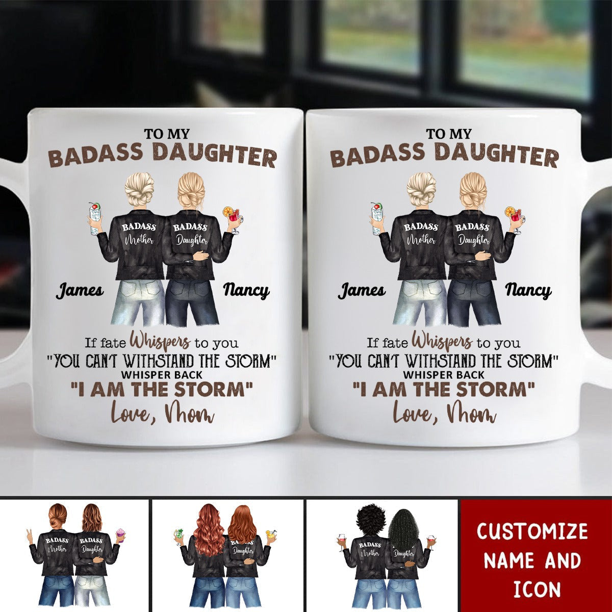 To My Bada** Daughter From Mom - Personalized Mug