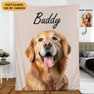 Custom Your Dog Cat Photo Pet Blanket