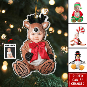 Christmas Baby Funny - Personalized Acrylic Photo Ornament