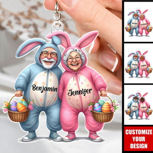 Funny Easter Couple - Personalized Acrylic Keychain