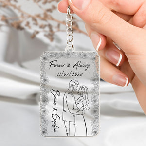 Forever & Always - Personalized Acrylic Keychain