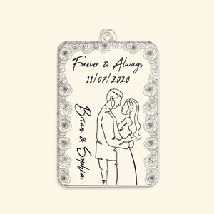 Forever & Always - Personalized Acrylic Keychain