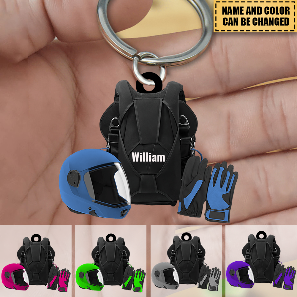 Personalized Skydiving Acrylic Keychain, Gift For Skydiving Lovers